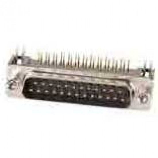 Conector DB25 Macho 90 Graus Solda Placa Conector DB25 Macho 90 Graus Solda Placa