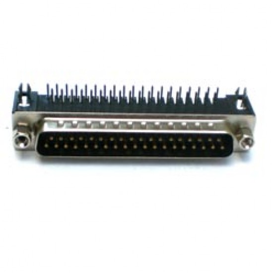Conector DB37 Macho 90 Graus Solda Placa Conector DB37 Macho 90 Graus Solda Placa