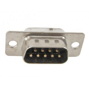 Conector DB9 Macho 180 Graus Solda Fio Conector DB9 Macho 180 Graus Solda Fio