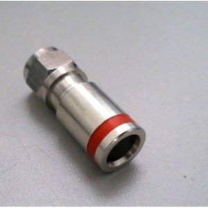 Conector F De Compressao RG59 Vermelho Conector F De Compressao RG59 Vermelho