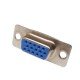 Conector HD15 Femea 180 Graus Solda Fio (DB15 VGA/DE15) Conector HD15 Femea 180 Graus Solda Fio (DB15 VGA/DE15)