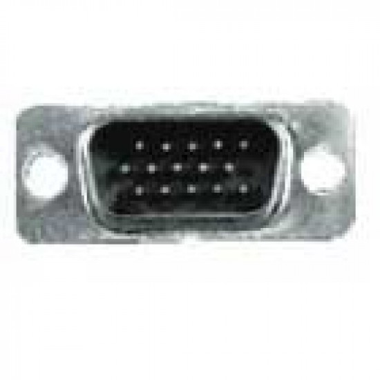 Conector HD15 Macho 180 Graus Solda Fio (DB15 VGA) Conector HD15 Macho 180 Graus Solda Fio (DB15 VGA)