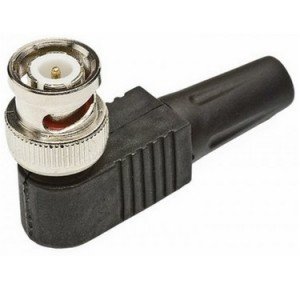 Conector Plug BNC Macho 90G Capa Plástica Parafuso HBN-125
