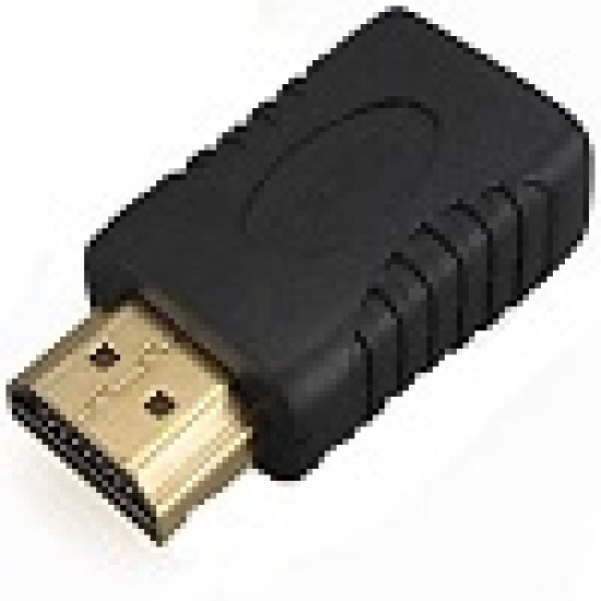 Adaptador HDMI Macho/HDMI Fêmea Gold - 180 Graus Adaptador HDMI Macho/HDMI Fêmea Gold - 180 Graus