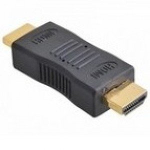 Adaptador HDMI Macho/HDMI Macho Gold - 180 Graus