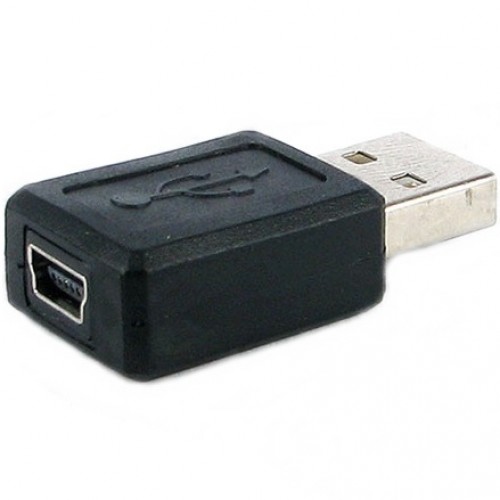 Adaptador Mini USB 5 Pinos Fêmea Para USB A Macho Adaptador Mini USB 5 Pinos Fêmea Para USB A Macho