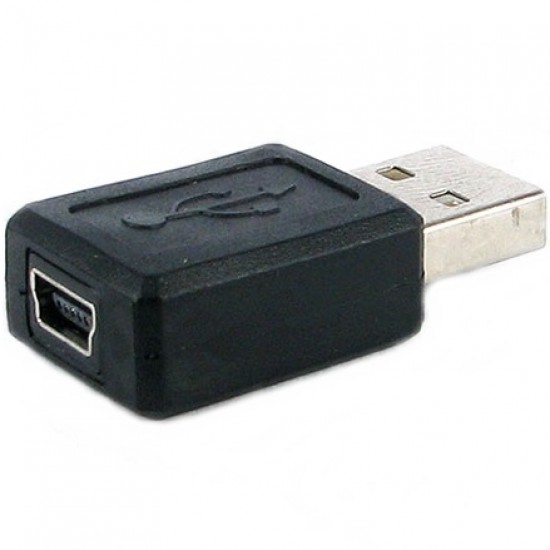 Adaptador Mini USB 5 Pinos Fêmea Para USB A Macho Adaptador Mini USB 5 Pinos Fêmea Para USB A Macho