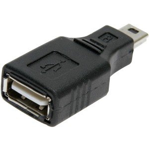 Adaptador USB A Fêmea Para USB Mini B 5 Pinos Macho Adaptador USB A Fêmea Para USB Mini B 5 Pinos Macho