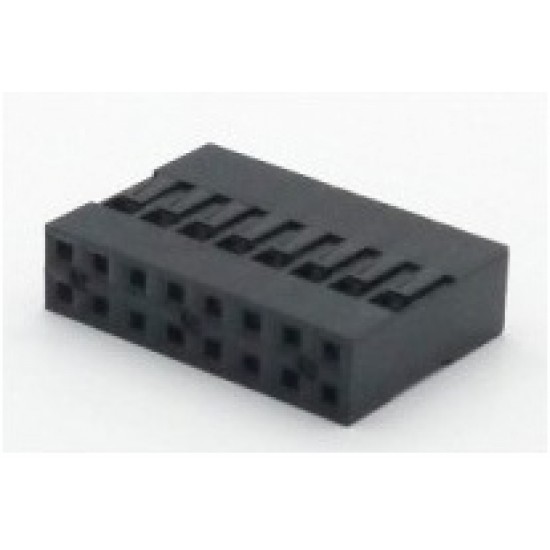 Alojamento Para Conector Modu Duplo 08x2 Alojamento Para Conector Modu Duplo 08x2