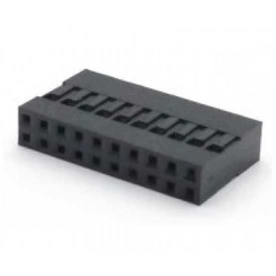 Alojamento Para Conector Modu Duplo 10x2 Alojamento Para Conector Modu Duplo 10x2