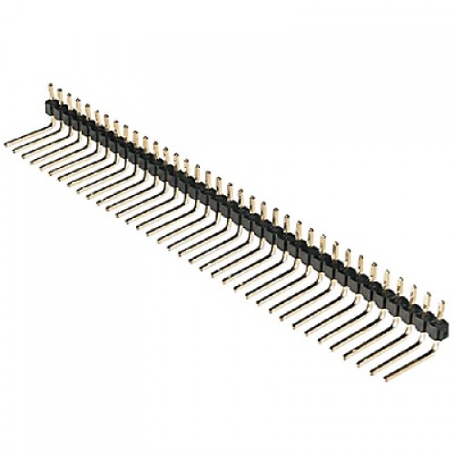 Barra De Pinos 1x40 Vias 15mm 90 Graus Barra De Pinos 1x40 Vias 15mm 90 Graus