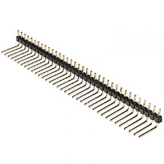Barra De Pinos 1x40 Vias 14,5mm 90 Graus Barra De Pinos 1x40 Vias 14,5mm 90 Graus