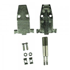 Capa Metálica Para Conector DB9 Cinza Com Kit Longo S/ Trava Capa Metálica Para Conector DB9 Cinza Com Kit Longo S/ Trava