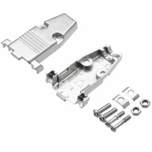 Capa Metálica Para Conector DB9 Com Kit Curto Capa Metálica Para Conector DB9 Com Kit Curto