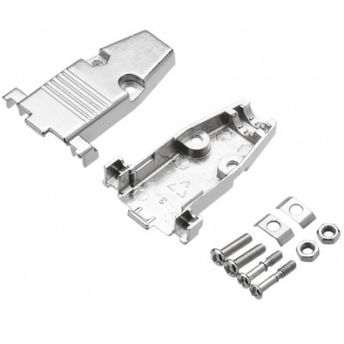 Capa Metálica Para Conector DB9 Com Kit Curto Capa Metálica Para Conector DB9 Com Kit Curto