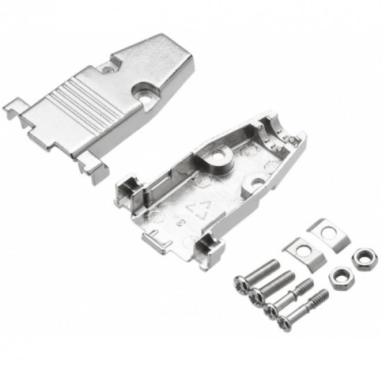 Capa Metálica Para Conector DB9 Com Kit Curto Capa Metálica Para Conector DB9 Com Kit Curto