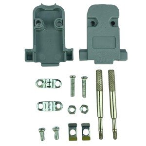 Capa Para Conector DB9 Cinza Com Kit Longo Com 100 Peças Capa Para Conector DB9 Cinza Com Kit Longo Com 100 Peças