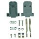 Capa Para Conector DB9 Cinza Com Kit Longo Com 100 Peças Capa Para Conector DB9 Cinza Com Kit Longo Com 100 Peças