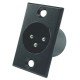 Conector Canon Macho 3 Pinos para Painel LS-1024 Conector Canon Macho 3 Pinos para Painel LS-1024
