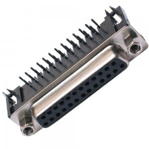 Conector Db25 Femea 90 Graus Solda Placa