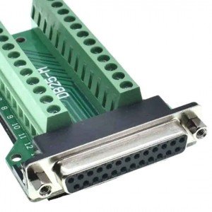 Conector Db25 Femea 90 Graus Solda Placa Conector Db25 Femea 90 Graus Solda Placa