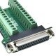Conector Db25 Femea 90 Graus Solda Placa Conector Db25 Femea 90 Graus Solda Placa