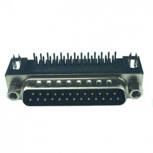 Conector DB25 Macho 90 Graus Solda Placa