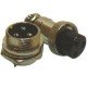 Conector Mike LS-3002-3009 3 Vias Prateado Macho E Femea