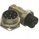 Conector Mike LS-3007-3014 8 Vias Prateado Macho E Fêmea