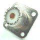 Conector F Fêmea Para Painel Base Quadrada HBN-409 Para UHF Conector F Fêmea Para Painel Base Quadrada HBN-409 Para UHF