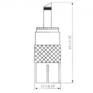 Conector F Macho Para Cabo HBN-403 Para UHF Conector F Macho Para Cabo HBN-403 Para UHF