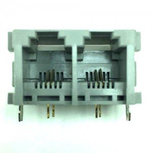 Jack 6P2C Duplo Para Placa (YH52-51)