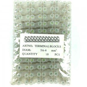 Pacote com 10 Barras Tipo Sindal H-5A 12 Bornes 6mm Pacote com 10 Barras Tipo Sindal H-5A 12 Bornes 6mm