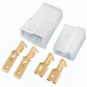 Pacote Com 10 Unidades Conector 2 Vias PCT Tipo Faston Pacote Com 10 Unidades Conector 2 Vias PCT Tipo Faston