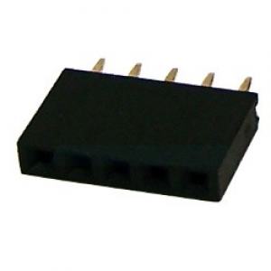 Soquete De Barra 1x5 MCI 180 Graus Passo 2,54mm (BCI-005-1E) Soquete De Barra 1x5 MCI 180 Graus Passo 2,54mm (BCI-005-1E)