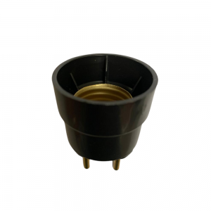 Soquete Lâmpada Adaptador Plug Tomada Macho Plástico Preto Soquete Lâmpada Adaptador Plug Tomada Macho Plástico Preto