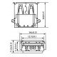 Conector USB-A Femea YH-USB01B Conector USB-A Femea YH-USB01B