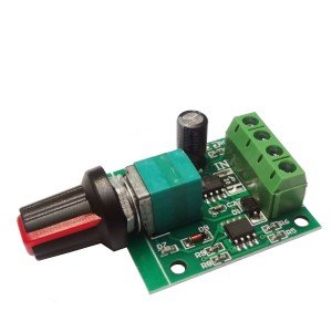 Controlador De Velocidade PWM 1.8 - 12V 2A 1803BK Controlador De Velocidade PWM 1.8 - 12V 2A 1803BK