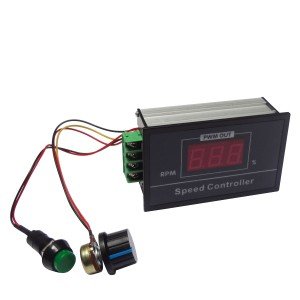 Controlador PWM Com Chave e Display 6-60V 20A Controlador PWM Com Chave e Display 6-60V 20A