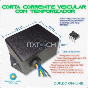 Corta corrente para motos microcontrolado Corta corrente para motos microcontrolado