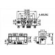 Conector DB9 Macho 90 Graus Solda Placa Conector DB9 Macho 90 Graus Solda Placa