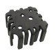 Dissipador de Calor 180018 Com Furo Anodizado Preto Dissipador de Calor 180018 Com Furo Anodizado Preto