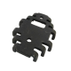 Dissipador de Calor 180623 Com Furo Anodizado Preto Dissipador de Calor 180623 Com Furo Anodizado Preto
