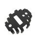Dissipador de Calor 180626 Com Furo Anodizado Preto Dissipador de Calor 180626 Com Furo Anodizado Preto