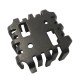 Dissipador de Calor 180648 Com Furo Anodizado Preto Dissipador de Calor 180648 Com Furo Anodizado Preto
