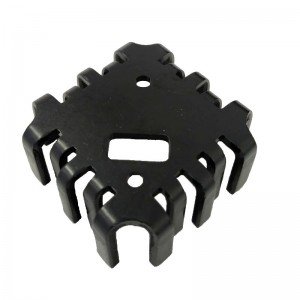 Dissipador de Calor 180735 Com Furo Anodizado Preto