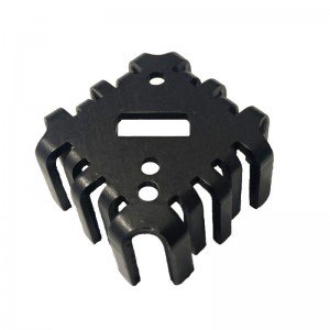 Dissipador de Calor 180805 Com Furo Anodizado Preto