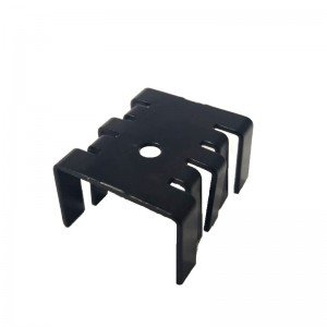 Dissipador de Calor 181016 Com Furo Anodizado Preto
