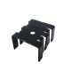 Dissipador de Calor 181016 Com Furo Anodizado Preto Dissipador de Calor 181016 Com Furo Anodizado Preto