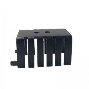 Dissipador de Calor 182002 Com Furo Anodizado Preto